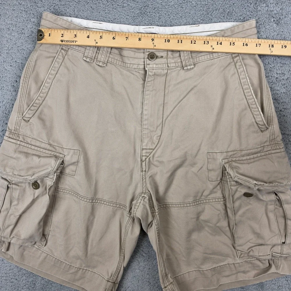 Polo Ralph Lauren Cargo Shorts Mens 34 Tan Classic Heavy Chino Cotton Utility 9